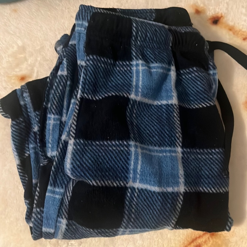 Plaid pajama pants!